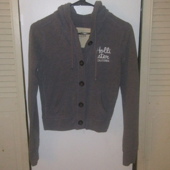 Hollister Gray Button Down Sweater - Cardigan XS - Picture 1 of 2